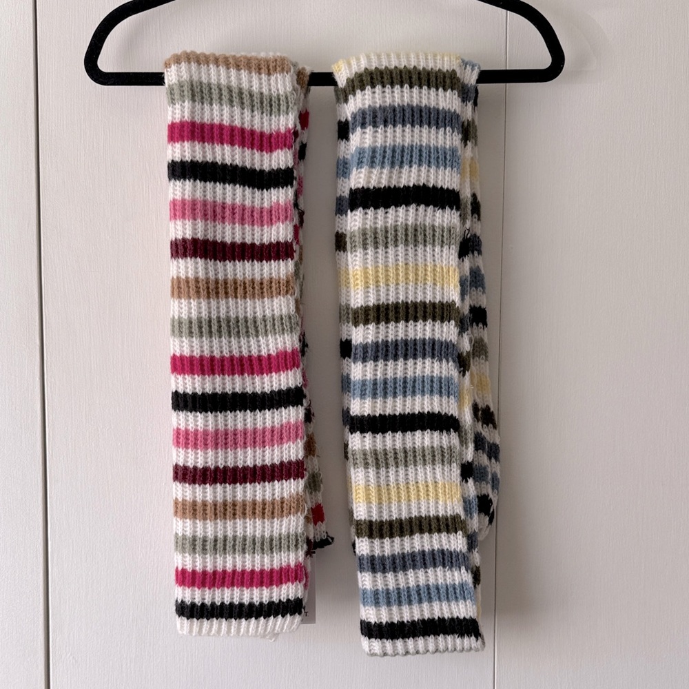 Mixit Multicolor Striped Scarf (2) NWT